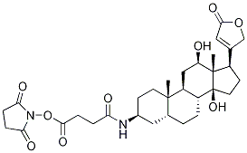 3Β-氨基-3-脱氧地高辛半琥珀酰胺, 琥珀酰亚胺酯, 单一化合物, 216299-46-6, 结构式