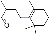 2-メチル-4-(2,6,6-トリメチル-1-シクロヘキセニル)ブタナール 化学構造式