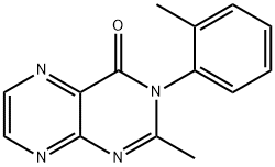 2-メチル-3-(o-トリル)-4(3H)-プテリジノン 化学構造式