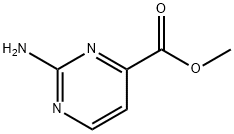 2-氨基-4-嘧啶羧酸甲酯, 2164-66-1, 结构式