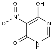 4,6-ジヒドロキシ-5-ニトロピリミジン 化学構造式