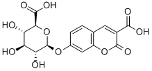 3-羧基香豆素-Β-D-吡喃葡萄糖醛酸 结构式