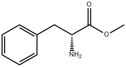 (R)-2-氨基-3-苯基丙酸甲酯 结构式