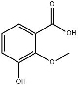 3-ヒドロキシ-2-メトキシ安息香酸 化学構造式