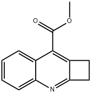 1,2-ジヒドロシクロブタ[b]キノリン-8-カルボン酸メチル 化学構造式