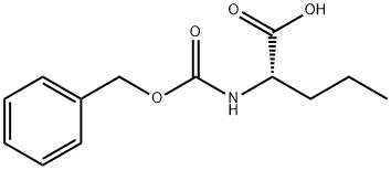 N-苄氧羰基-DL-正缬氨酸 结构式