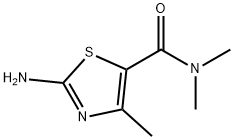 2-アミノ-N,N,4-トリメチル-1,3-チアゾール-5-カルボキサミド 化学構造式