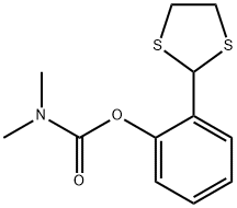Dimethylcarbamic acid 2-(1,3-dithiolan-2-yl)phenyl ester Structure