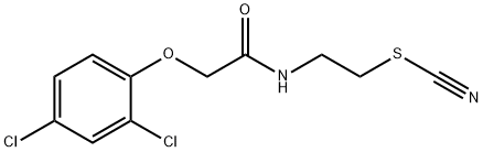 Thiocyanic acid 2-[2-(2,4-dichlorophenoxy)acetylamino]ethyl ester Struktur
