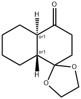 2,3,4a,5,6,7,8,8a-Octahydrospiro[naphthalene-1(4H),2'-[1,3]dioxolan]-4-one Struktur
