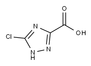 5-氯-1H-1,2,4-三唑-3-甲酸, 21733-03-9, 结构式