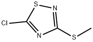 3-(Methylthio)-5-chloro-1,2,4-thiadiazole Struktur