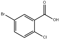 5-Bromo-2-chlorobenzoic acid  Struktur