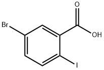 5-溴-2-碘苯甲酸, 21740-00-1, 结构式