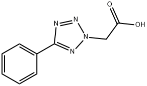 (5-フェニル-2H-テトラゾール-2-イル)酢酸 化学構造式