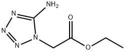(5-アミノ-1H-テトラゾール-1-イル)酢酸エチル 化学構造式