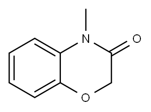 4-甲基-2H-1,4-苯并噁嗪-3(4H)-酮, 21744-84-3, 结构式