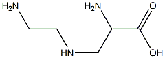 (R)-2-アミノ-3-(2-アミノエチルアミノ)プロピオン酸 化学構造式