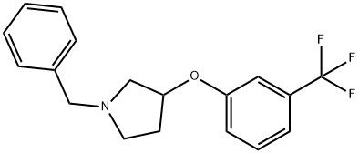 1-BENZYL-3-[(A,A,A-TRIFLUORO-M-TOLYL)OXY]-PYRROLIDINE Structure
