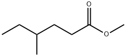4-メチルヘキサン酸メチル 化学構造式