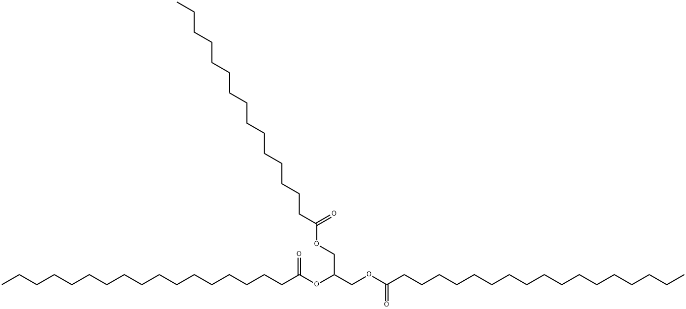1-O-Palmitoyl-2-O,3-O-distearoylglycerol Structure