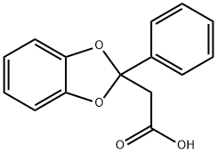 2-Phenyl-1,3-benzodioxole-2-acetic acid Structure