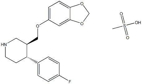 甲磺酸帕罗西汀, 217797-14-3, 结构式