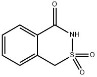 3H-2,3-ベンゾチアジン-4(1H)-オン2,2-ジオキシド 化学構造式