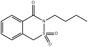 8-butyl-9,9-dioxo-9$l^{6}-thia-8-azabicyclo[4.4.0]deca-1,3,5-trien-7-o ne Structure