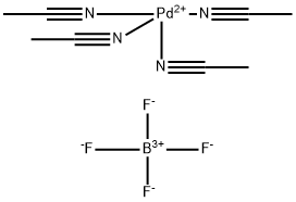 硼弗化テトラキス（アセトニトリル）パラジウム 化学構造式