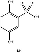 ヒドロキノンスルホン酸カリウム 化学構造式
