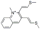 2-bis(2-methylthio)vinyl-1-methylquinolinium 结构式