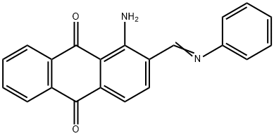 1-AMINO-2-[(PHENYLIMINO)METHYL]ANTHRAQUINONE 结构式