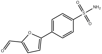 4-(5-甲酰基呋喃-2-基)苯并-1-磺酰胺 结构式