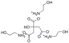 3(2-アミノエタノール)・2-ヒドロキシ-1,2,3-プロパントリカルボン酸 化学構造式