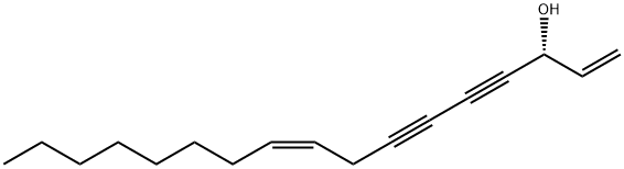 镰叶芹醇 结构式
