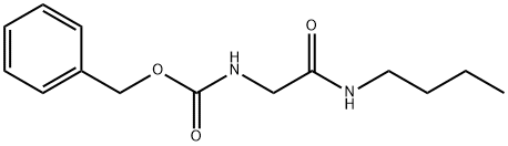 N-[(ブチルカルバモイル)メチル]カルバミン酸ベンジル 化学構造式