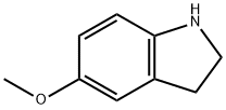 5-甲氧基吲哚啉, 21857-45-4, 结构式