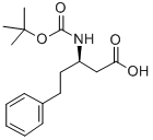 BOC-(R)-3-AMINO-5-PHENYLPENTANOIC ACID Struktur