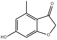 6-羟基-4-甲基-1-苯并呋喃-3(2H)-酮 结构式