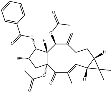 二乙酰基苯甲酰基香豌豆醇 结构式