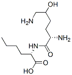 ヒドロキシリシノノルロイシン 化学構造式