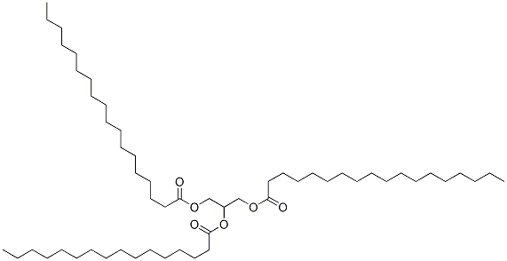 2-O-パルミトイル-1-O,3-O-ビスステアロイル-L-グリセロール 化学構造式