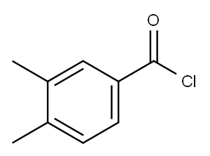 3,4-二甲基苯-1-羰酰氯 结构式