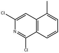 1,3-二氯-5-甲基异喹啉 结构式