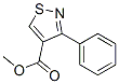 3-Phenyl-4-isothiazolecarboxylic acid methyl ester 结构式