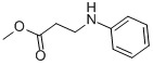 3-(フェニルアミノ)プロピオン酸メチル 化学構造式