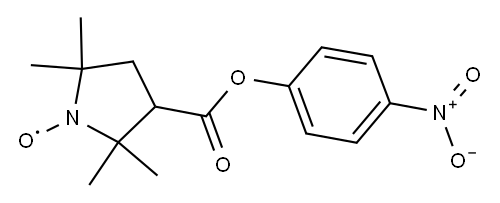 3-(4-硝基苯氧基羰基)-2,2,5,5-四甲基-1-吡咯烷基氧化物, 21913-97-3, 结构式