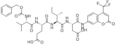 Z-VAL-GLU-ILE-ASP-AFC, 219138-06-4, 结构式