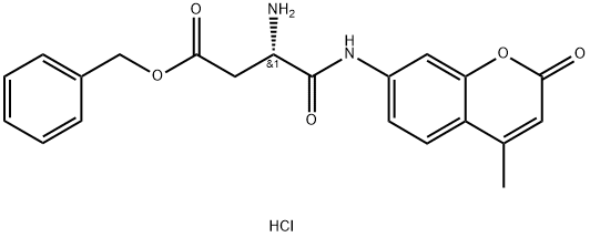 H-ASP(OBZL)-AMC HCL Structure